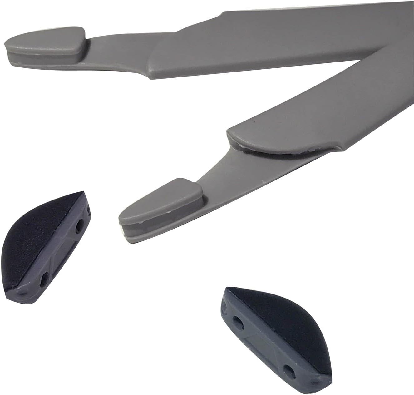 HKUCO Plus Red/Grey Replacement Silicone Leg Set for Crosslink Sunglasses Earsocks Rubber Kit