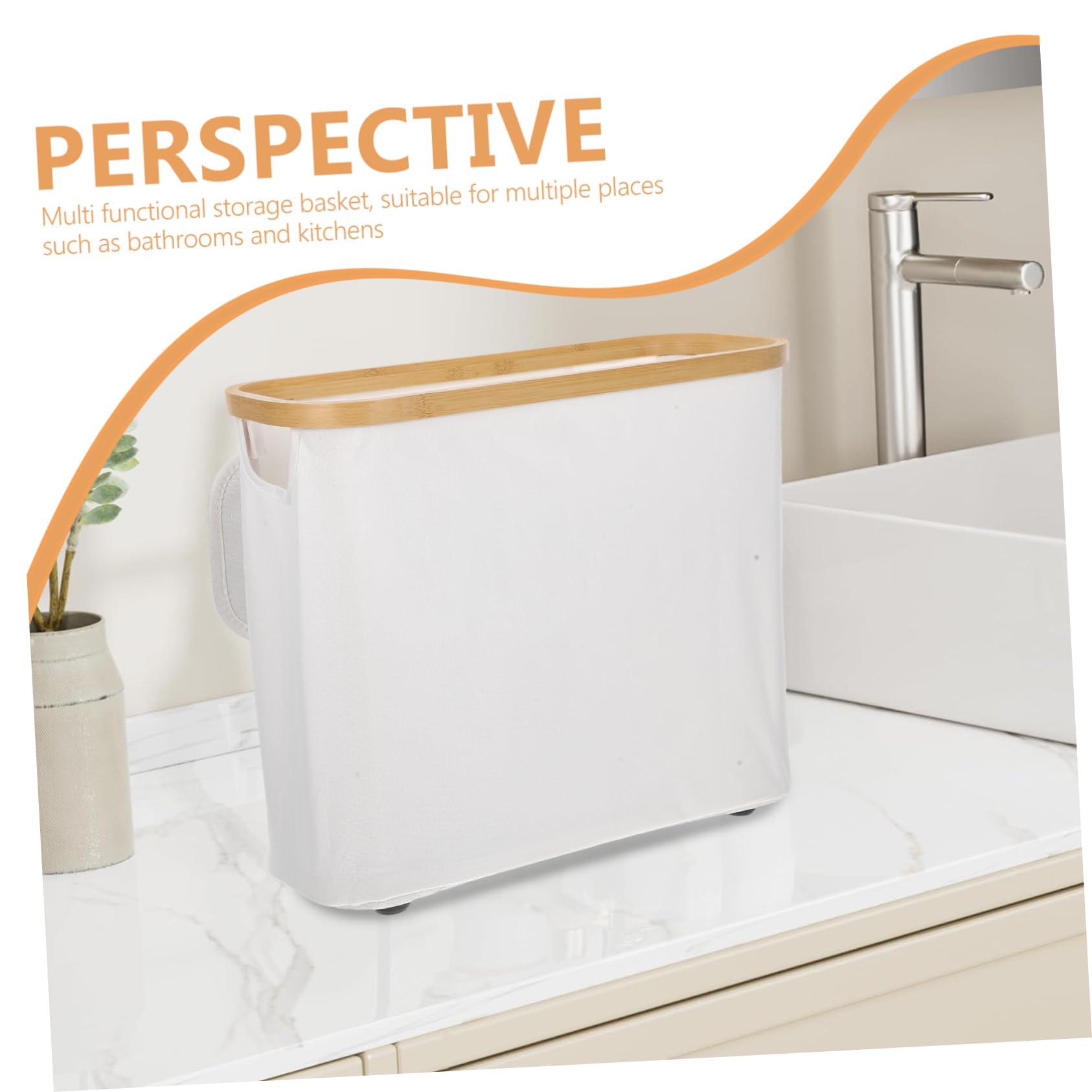 ABOOFAN Toilettenpapierkorb aus Oxfordstoff mit Deckel Faltbar Wasserfest und Pflegeleicht Platzsparende Wc Papierbox für Schlafzimmer und Wohnzimmer