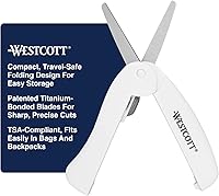 Vista 12 de Westcott - Tijeras de 13 cm con hojas de titanio para manualidades, costura y mucho más.