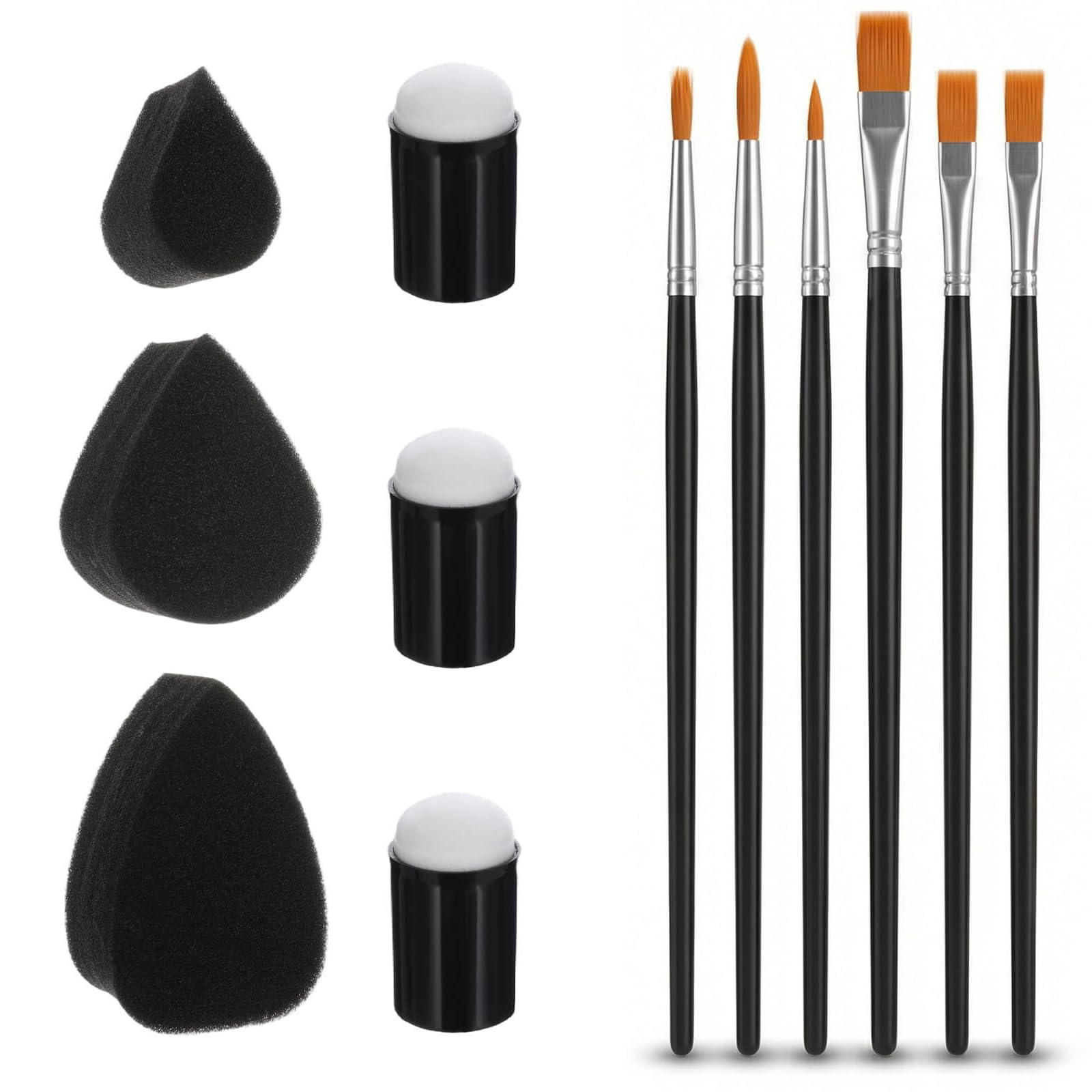 Zxfdsfdbnm 12PCS Multipurpose Painting Brush Set with Soft Nylon Bristles for Artists and Hobbyists Ergonomic Paint Brushes