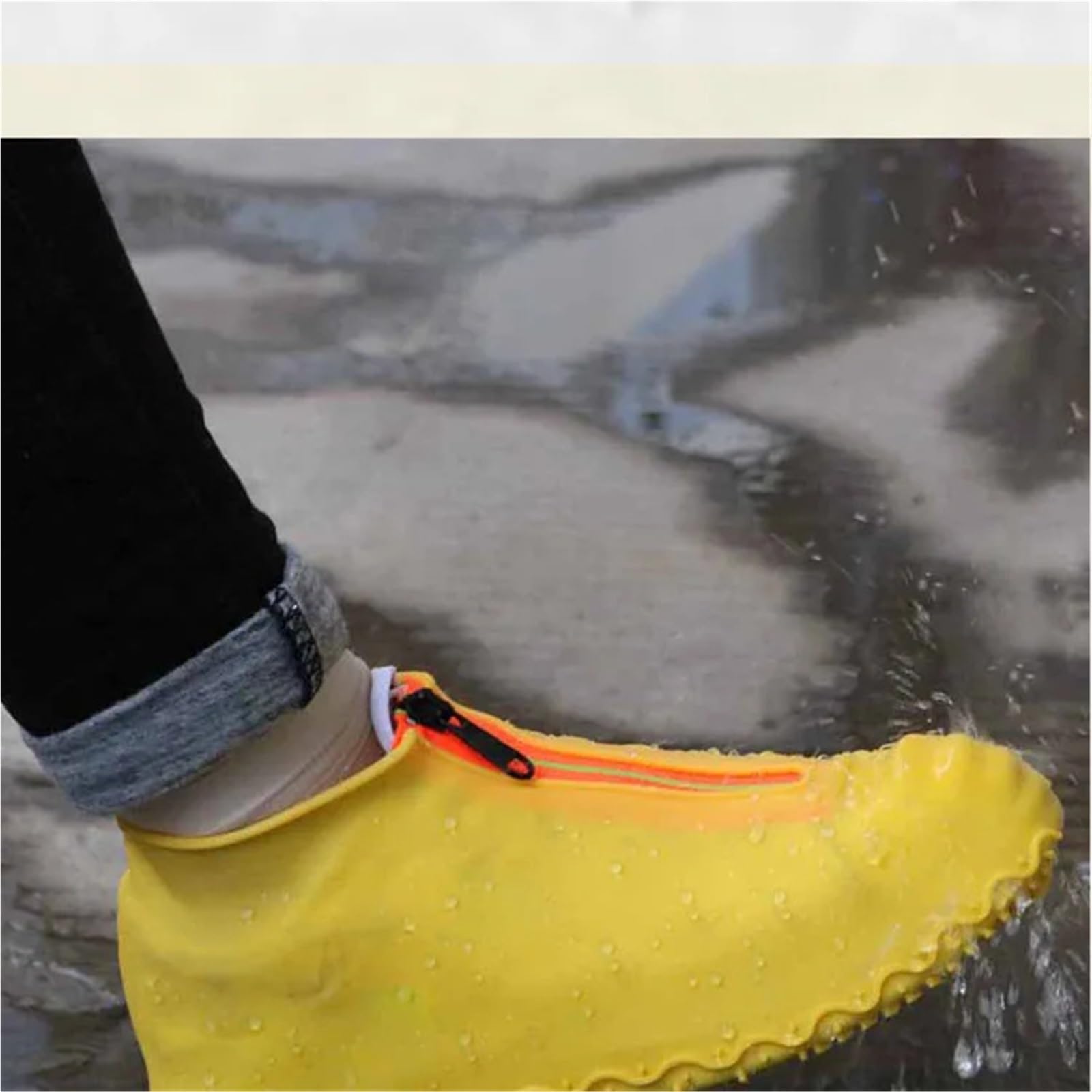 2 pares de cubiertas antideslizantes for zapatos, accesorios reutilizables for hombres, for la lluvia, for mujer, impermeables for Galoshes para Protección