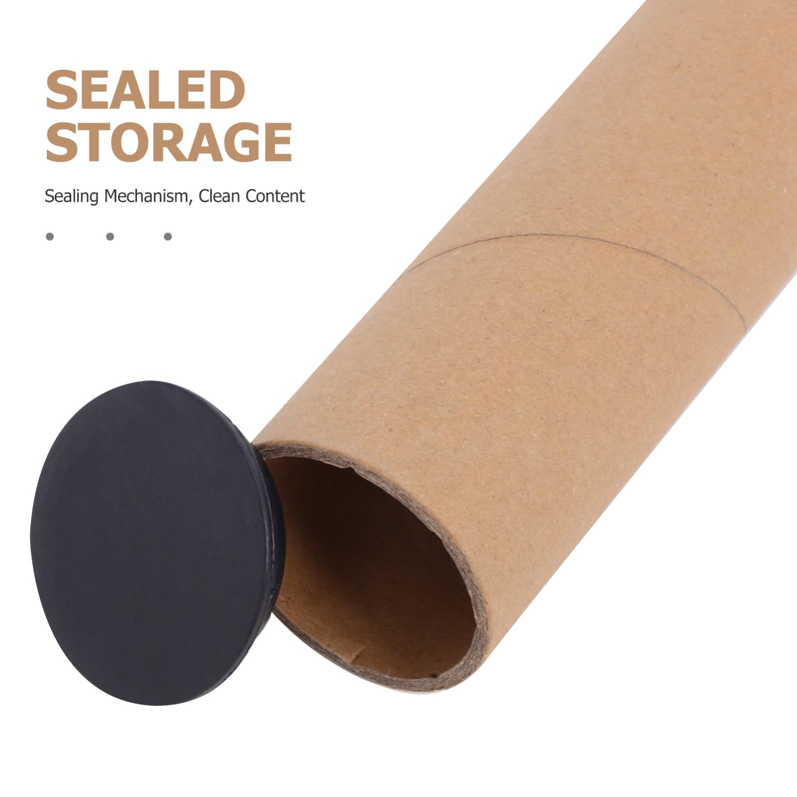 OUNONA 10 Pcs Tubes D'expédition en Papier pour Affiches Porte-affiche avec Bouchons en Plastique Stockage Pratique pour Cartes Plans et Rouleaux 50x5cm
