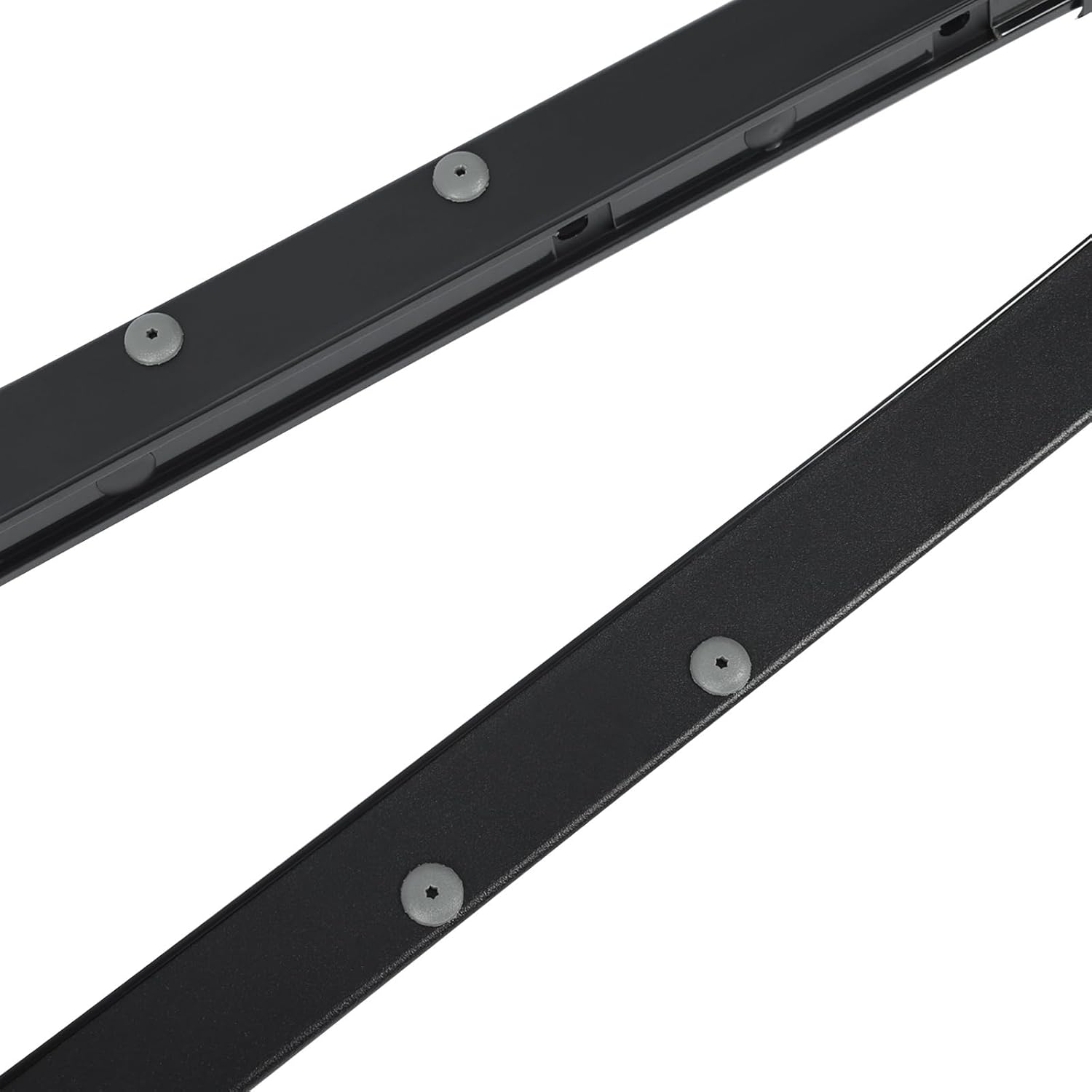 ALMULOO Roof Rack Side Rail Compatible with 2017-2024 Mazda CX-5 165LBS Aluminum Plastic Black