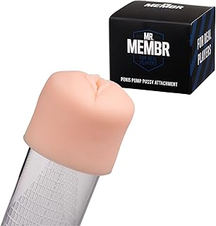 MR. MEMBR Accessoire de Pompe à Penis – Insert pour Pompe a Vide – Accessoire de Masturbation pour Pompe Manuelle à Penis – Manchon Réaliste pour Pompe Sex pour Homme
