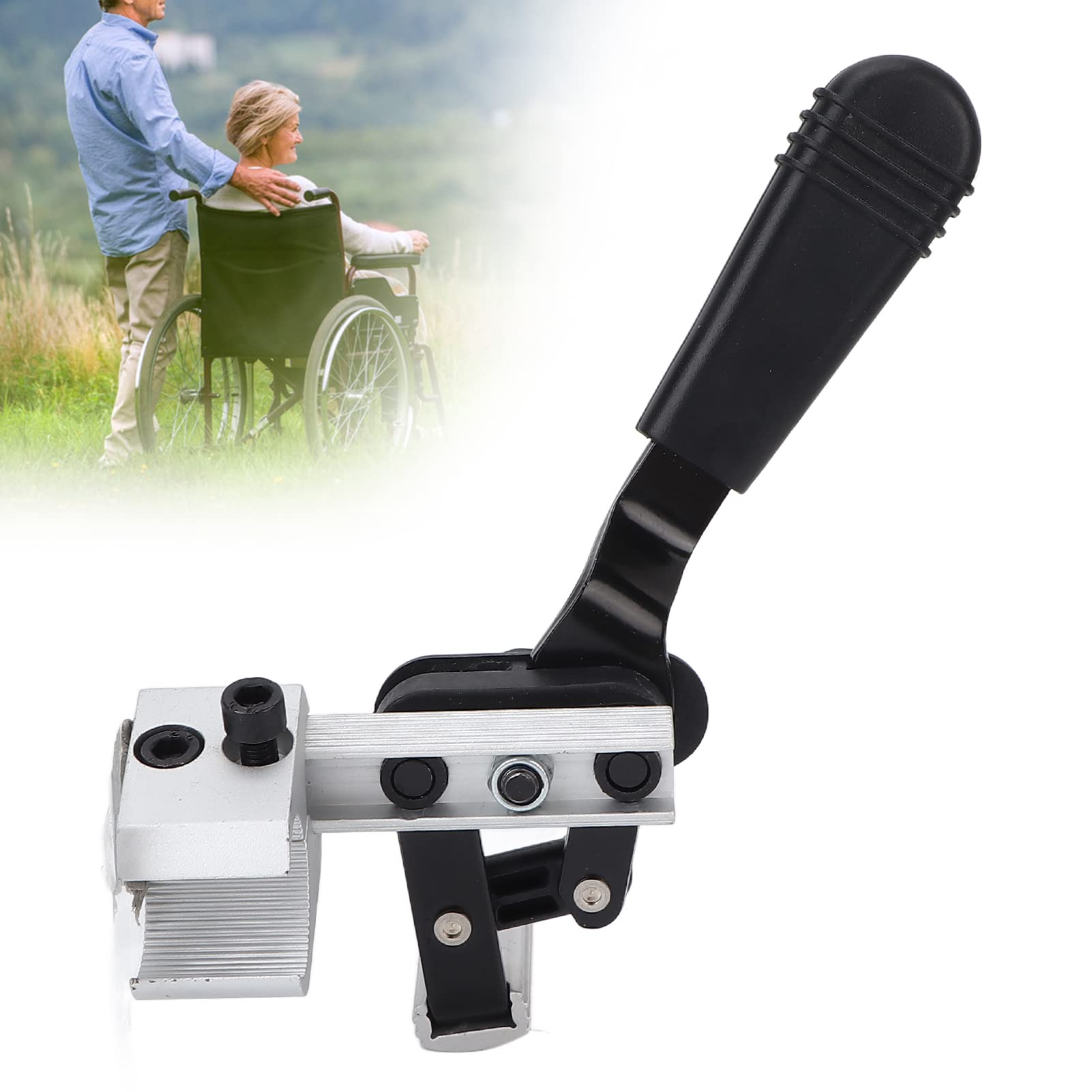 Frein de Stationnement pour Fauteuil Roulant - Pièce de Rechange - Frein à Main - Accessoire pour Fauteuil Roulant (Droite)