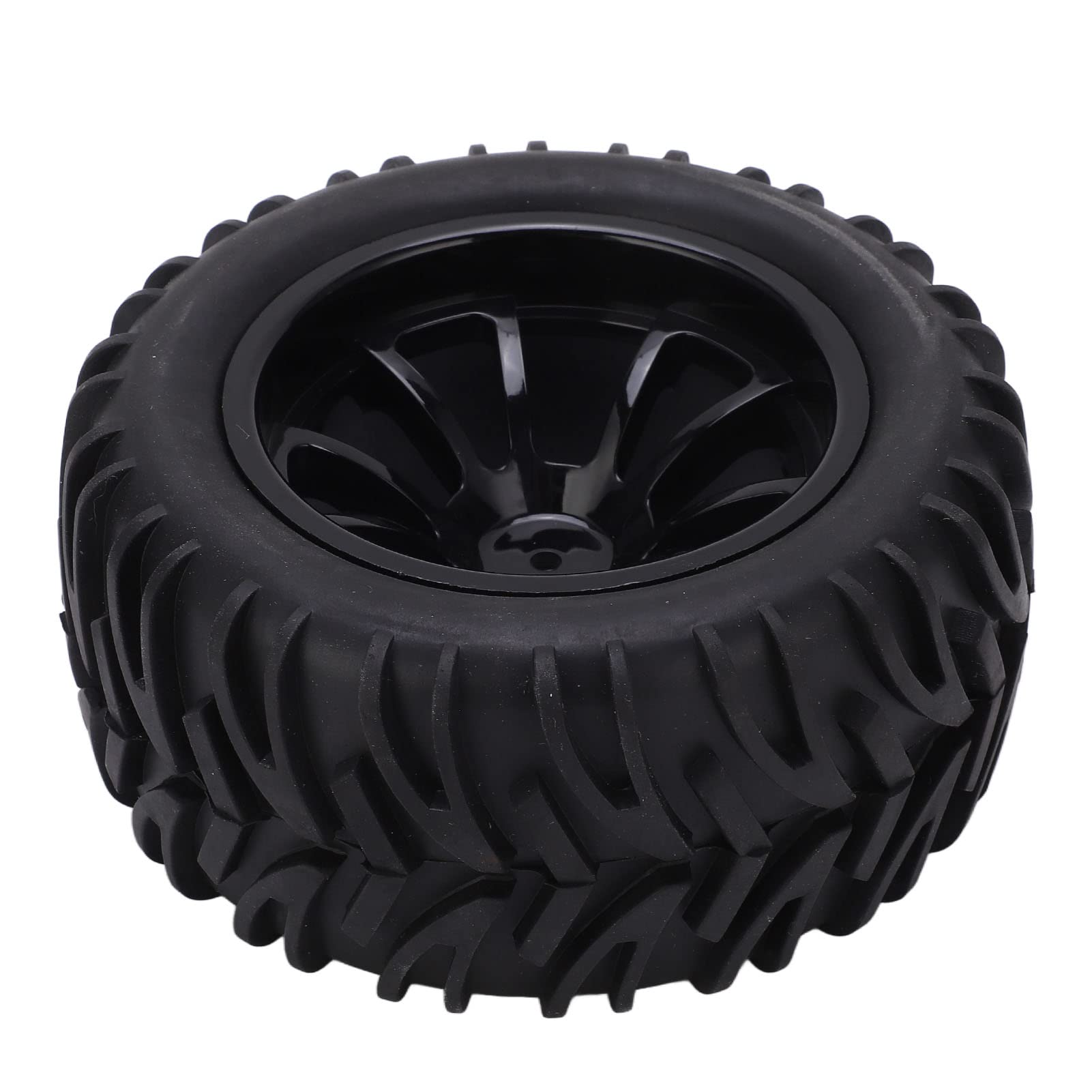 Set di pneumatici in gomma a 10 razze 4PCS e ruote in plastica per /8/10 RC Trucks e auto a corsa corta