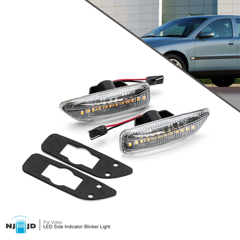2x LED Indicatori di direzione dinamici per Volvo XC60 2008 2009 2010 2011 2012 2013 2014 Specchio laterale Lampada sequenziale Indicatore lampeggiante  34