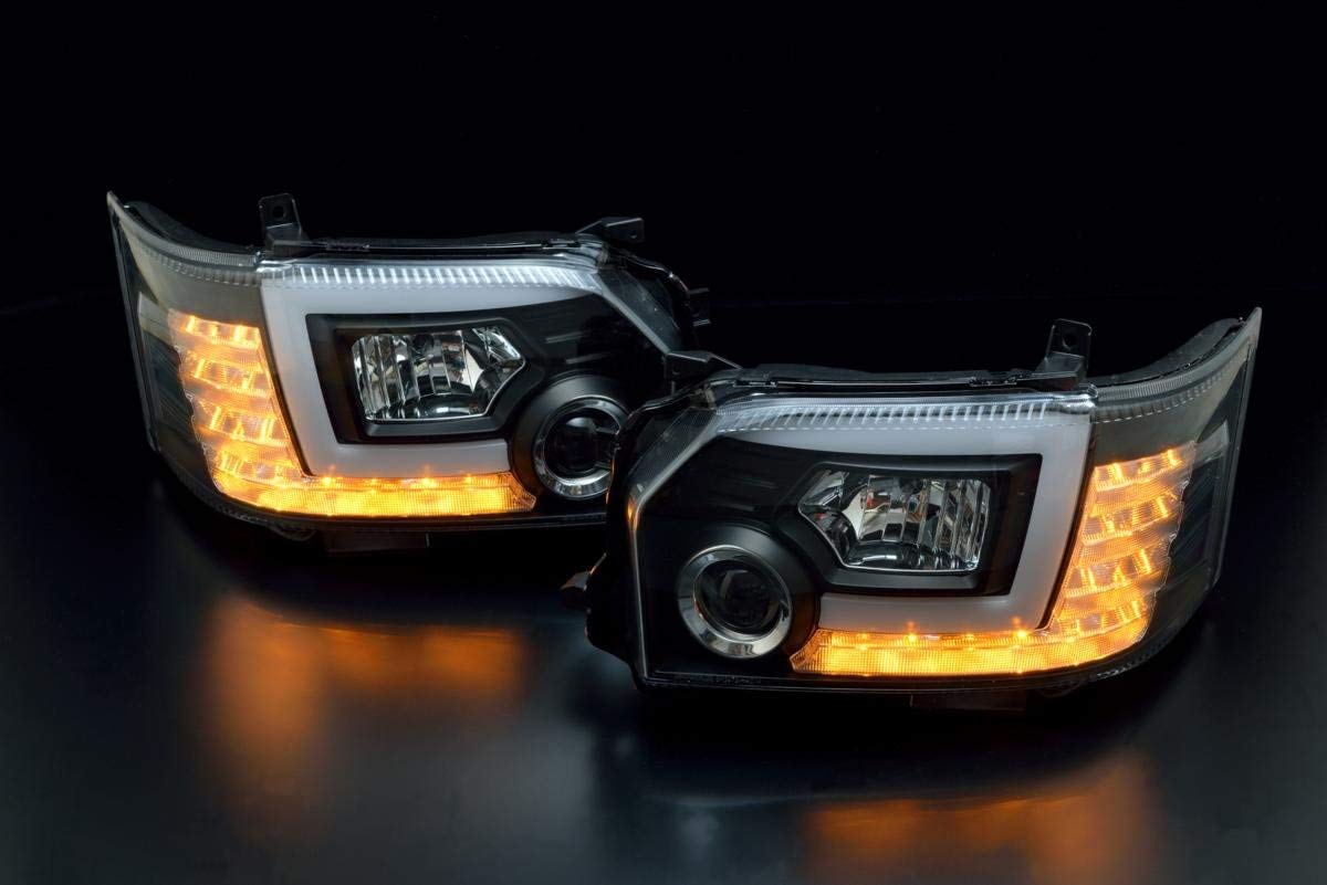 Amazon | トヨタ 200系 ハイエース 4型用 プロジェクターヘッドランプ