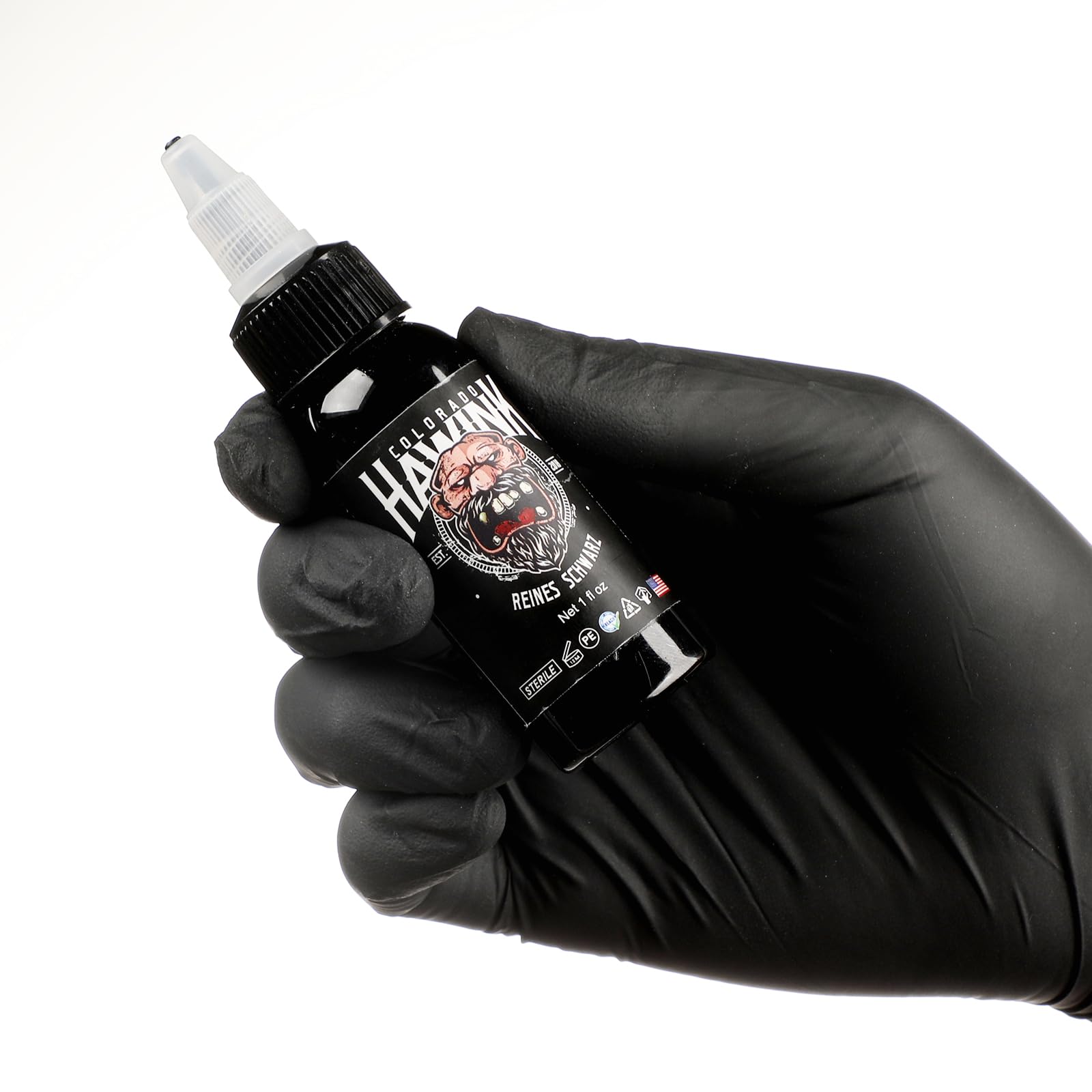 HAWINK Profesjonalna farba do tatuażu Black Tattoo Ink Czysta czerń 1 butelka 30 ml TI203DE-30-001
