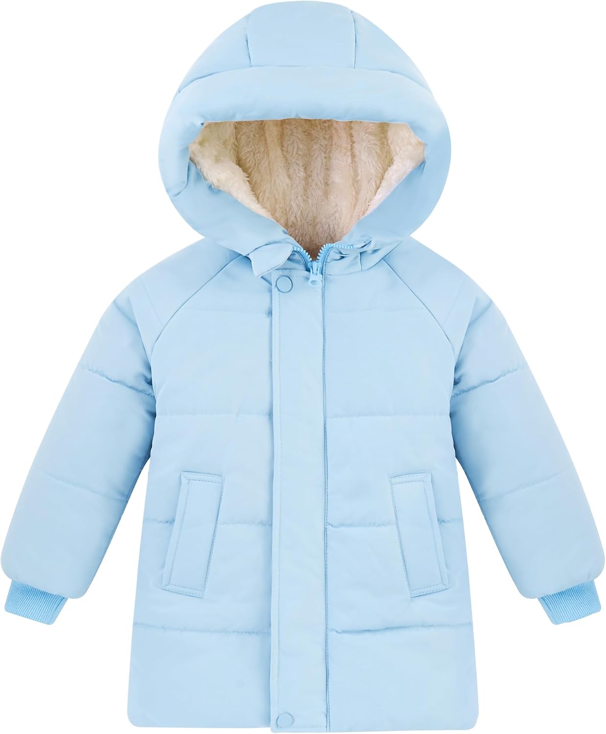 ALISISTER Toddler Boys Girls Winter Coat Warm Fleece Jacket for Kids 1-6T