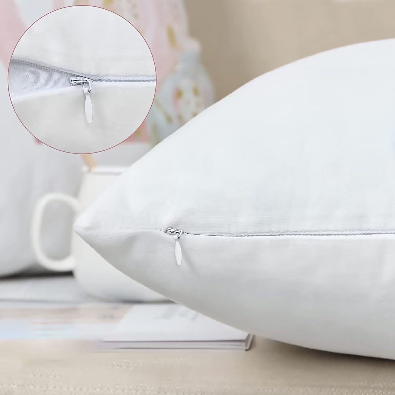 Poszewka na poduszkę 50x80 Zestaw 4 poduszek zewnętrznych krata poszewka na poduszkę Aksamitne poduszki Sofa Kwiaty Poduszki dekoracyjne, wodoodporna poszewka na poduszkę, dekoracja wiosenna