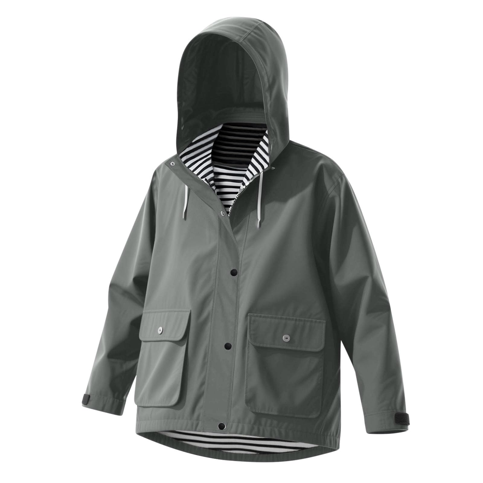 Veste imperméable pour enfants filles et garçons - Coupe-vent léger - Veste de pluie à capuche respirante pour enfants - Veste softshell pour enfants de 4 à 14 ans
