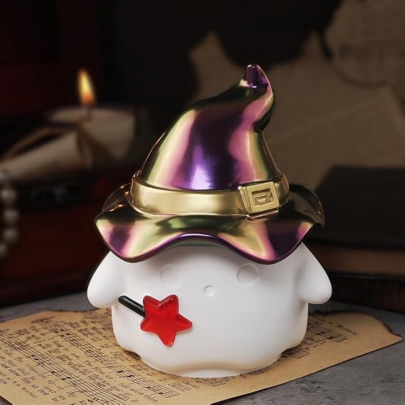 3d ゴースト樹脂モールド ボックス 魔女の帽子付き ハロウィン キャンドルホルダー モールド 蓋付き ゴーストフィギュア シリコンモールド ジュエリーオーナメント 収納ボックス Uvエポキシ樹脂鋳型 Diy用