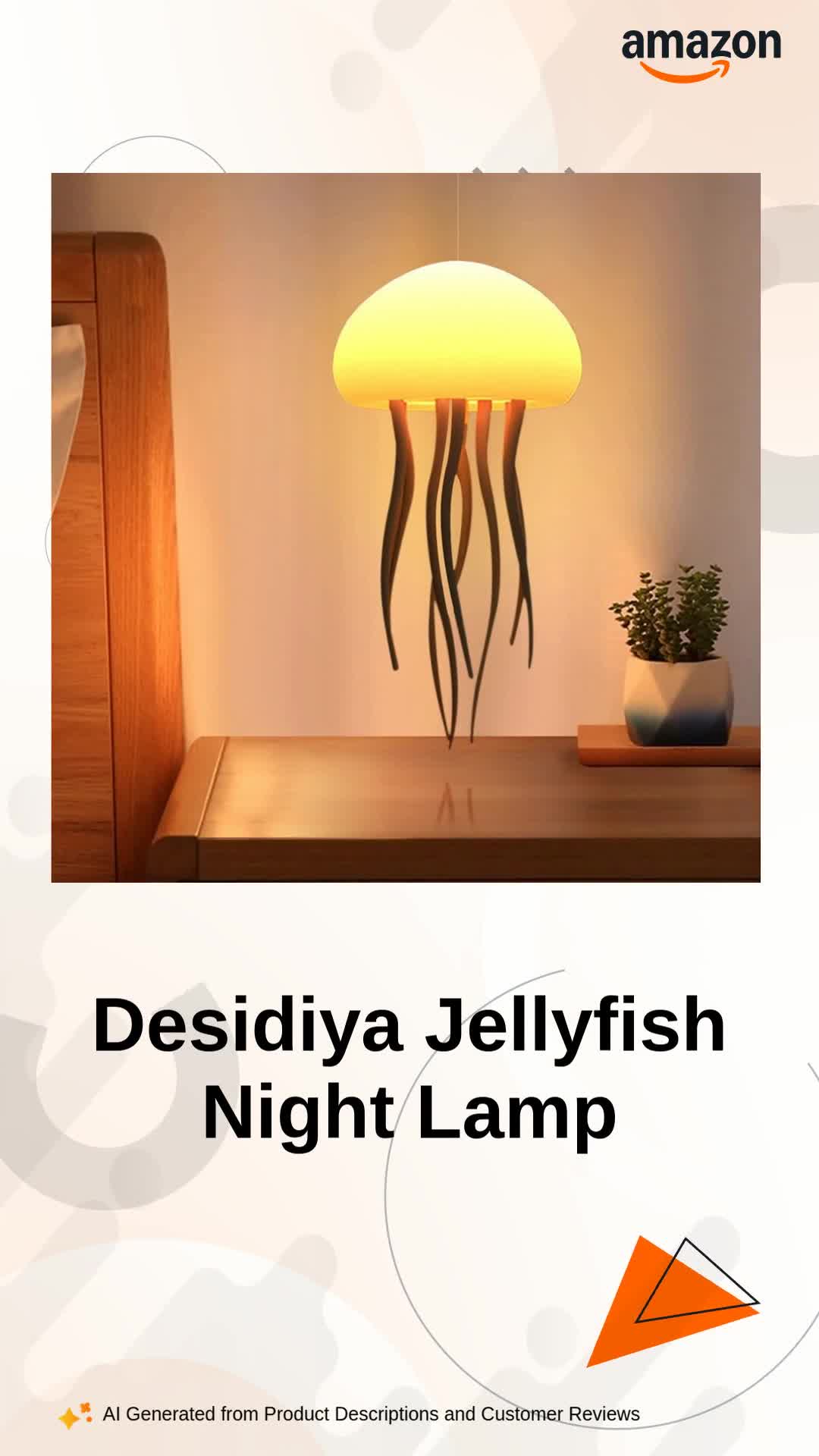 Buy Desidiya Jellyfish Night Light Lamp, Baby LED Color Changing