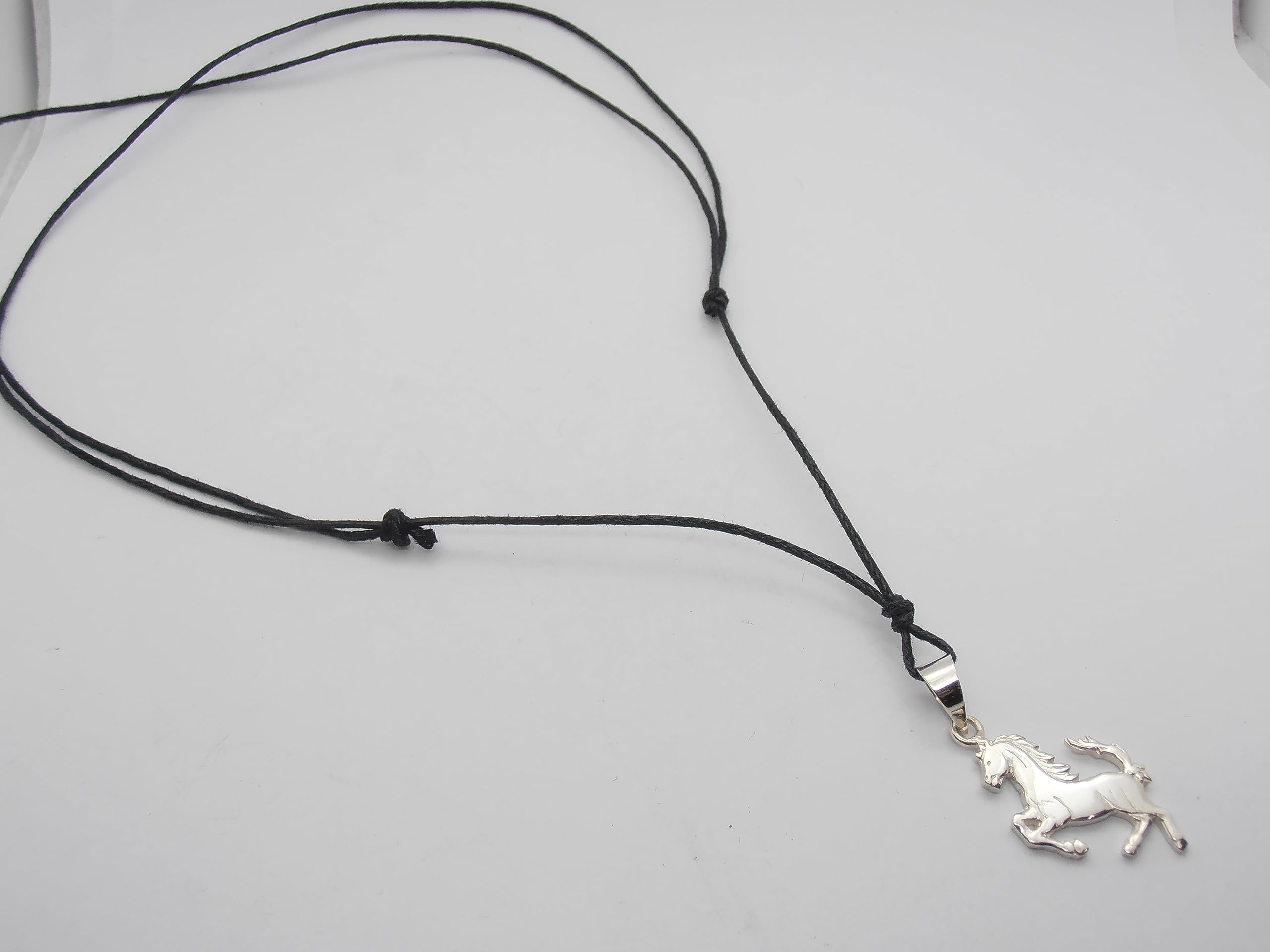 Cavallino Rampante : Ciondolo in Argento 925 - Cavallo - Scuderia - stemma - simbolo - logo - pendente -