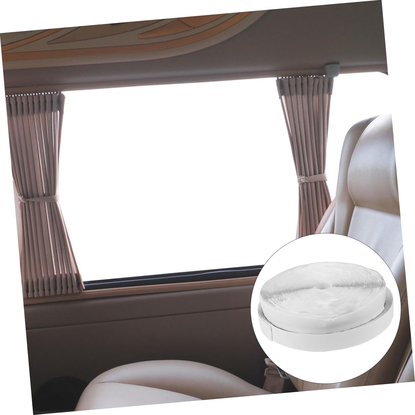 Veemoon 1 ensemble Ruban Adhésif Double Face Bande Autocollante pour Rideaux Tapis et Moustiquaires Fixation Durable et Résistante Pratique pour Maison et Automobile
