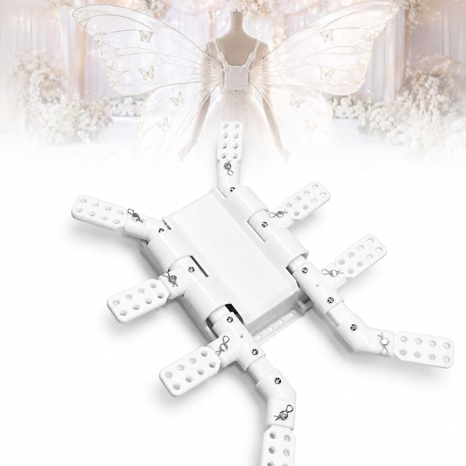 Ouvre-Papillon mécanique avec télécommande, Ailes battantes réalistes la scène, Le Cosplay et la décoration événementielle (1kg)
