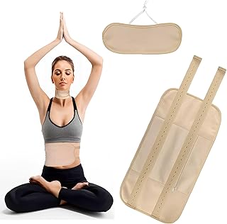 2Pcs Castor Oil Pack for Liver Detox - Reusable Organic Castor Oil Pack Wrap for Waist Neck - Cotton Castor Oil Packs with Adjustable Strap Storage Bag for Thyroid Constipation Inflammation Insomnia
