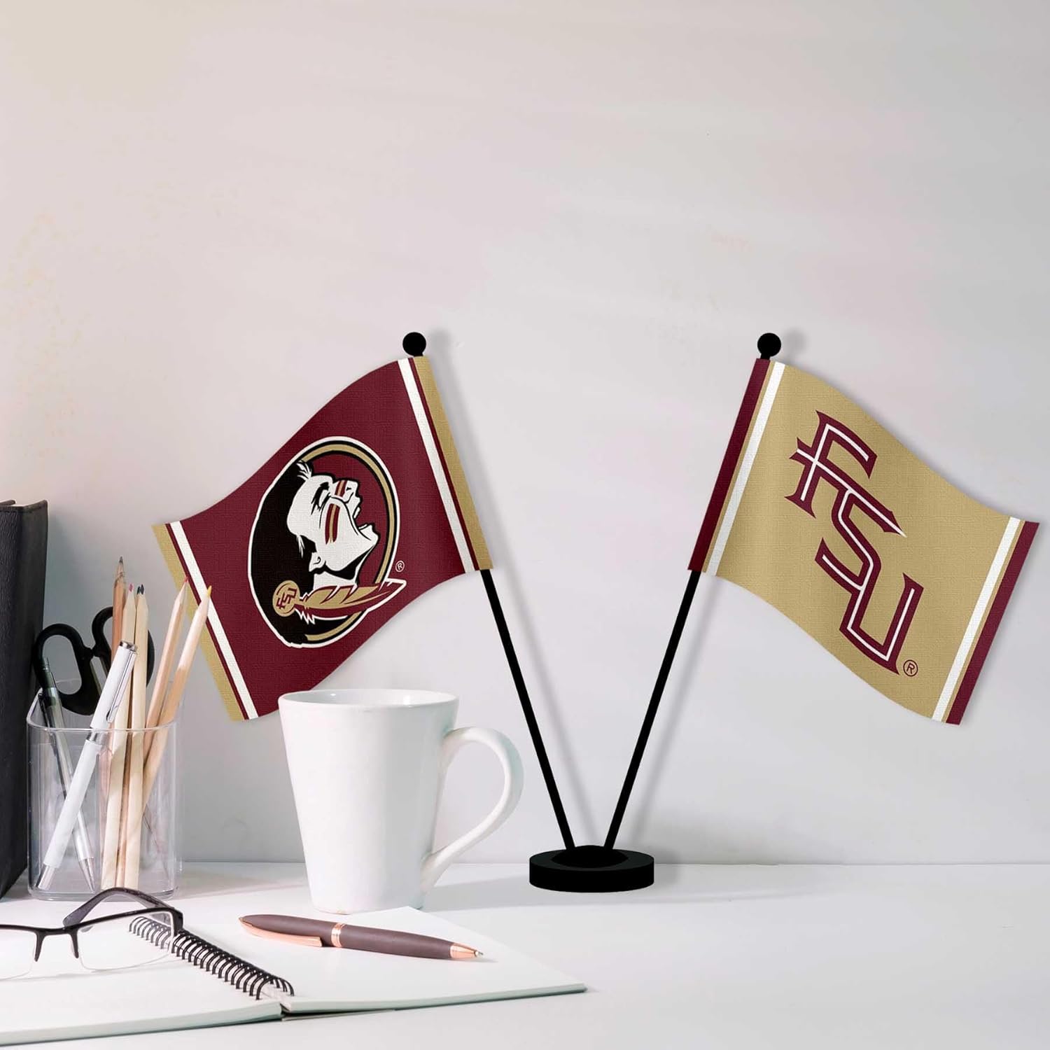 Florida State FSU Noles Desk and Table Top Flags
