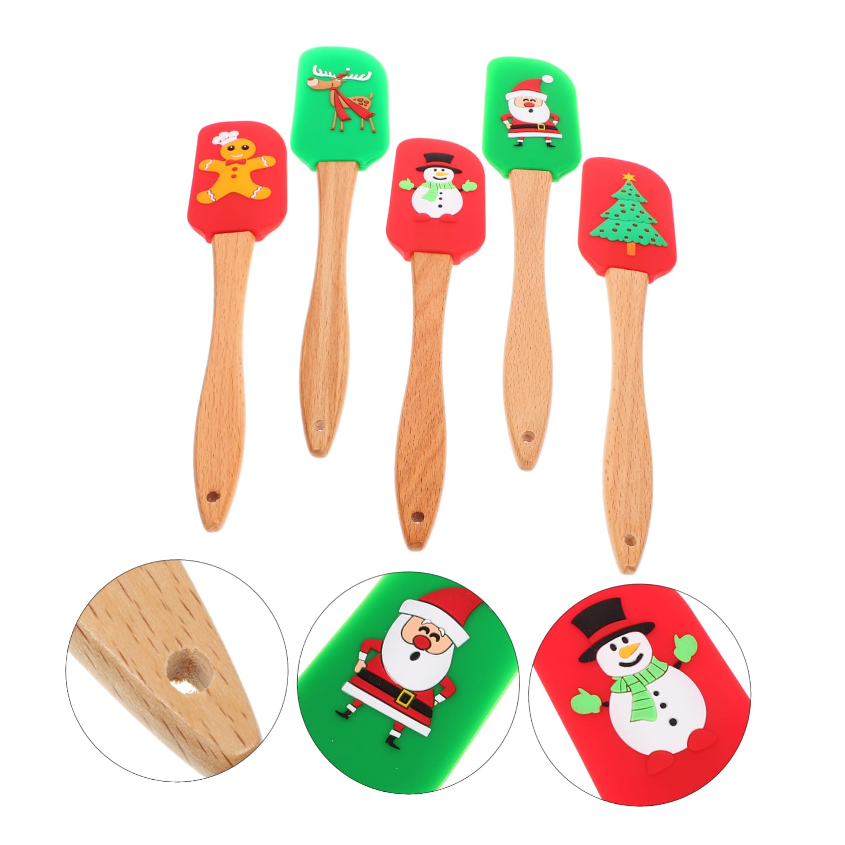5pièces Spatules Ergonomiques De Outils De Pâtisserie Accessoires De Cuisine Pour Gâteaux Et Desserts