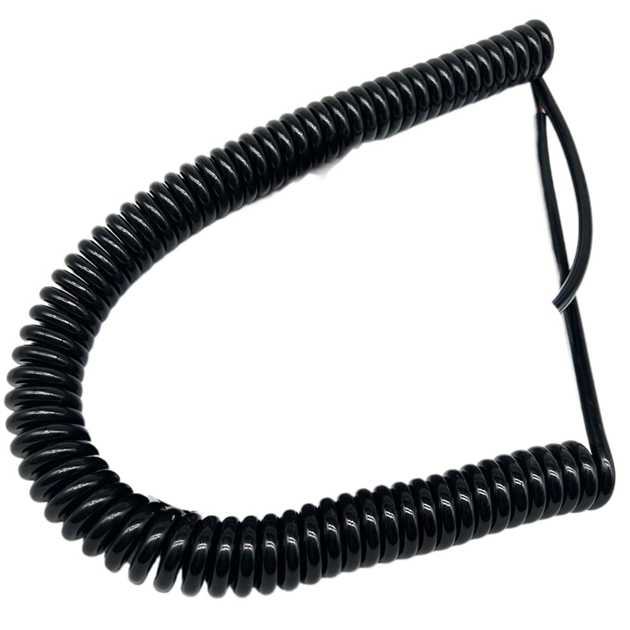 Cable Cord 2 Cores 1.5mm Square Spiral Grounding Electrostatic Spring Wire Grounding Cable Wire Spiral Extension (Size : Spiral Length 1 Meter)