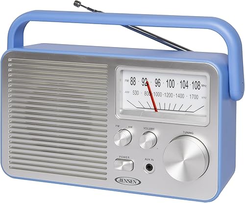 JENSEN MR-750-BL MR-750 Radio AM/FM portátil (azul)