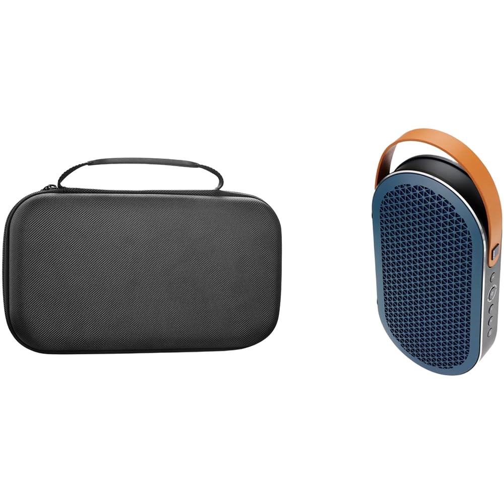 For dali katch G2 Speaker Storage Bag, Nylon Protective Case with Soft Lining, Portable Travel Carry Pouch for Speaker, Black