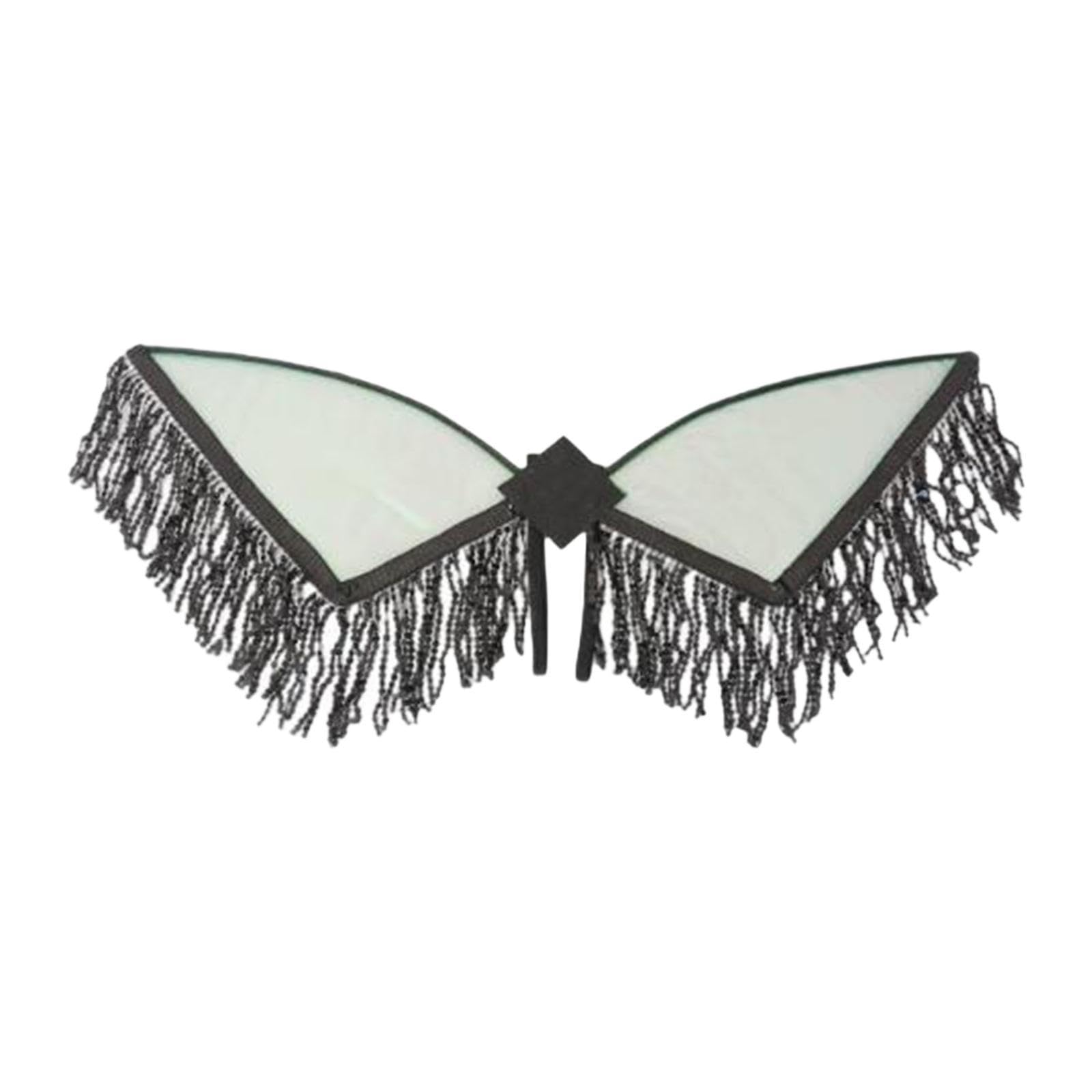 Fata con Frange E Nappe, per Travestimenti, Giochi di Ruolo, Costumi per Feste di Carnevale, Accessori per Feste di Compleanno, Nero