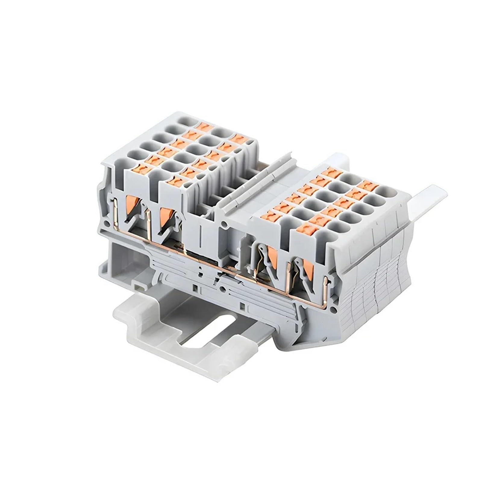 Bloques de terminales PT4-QUATTRO grises: conecte cables en riel DIN sin usar tornillos 7