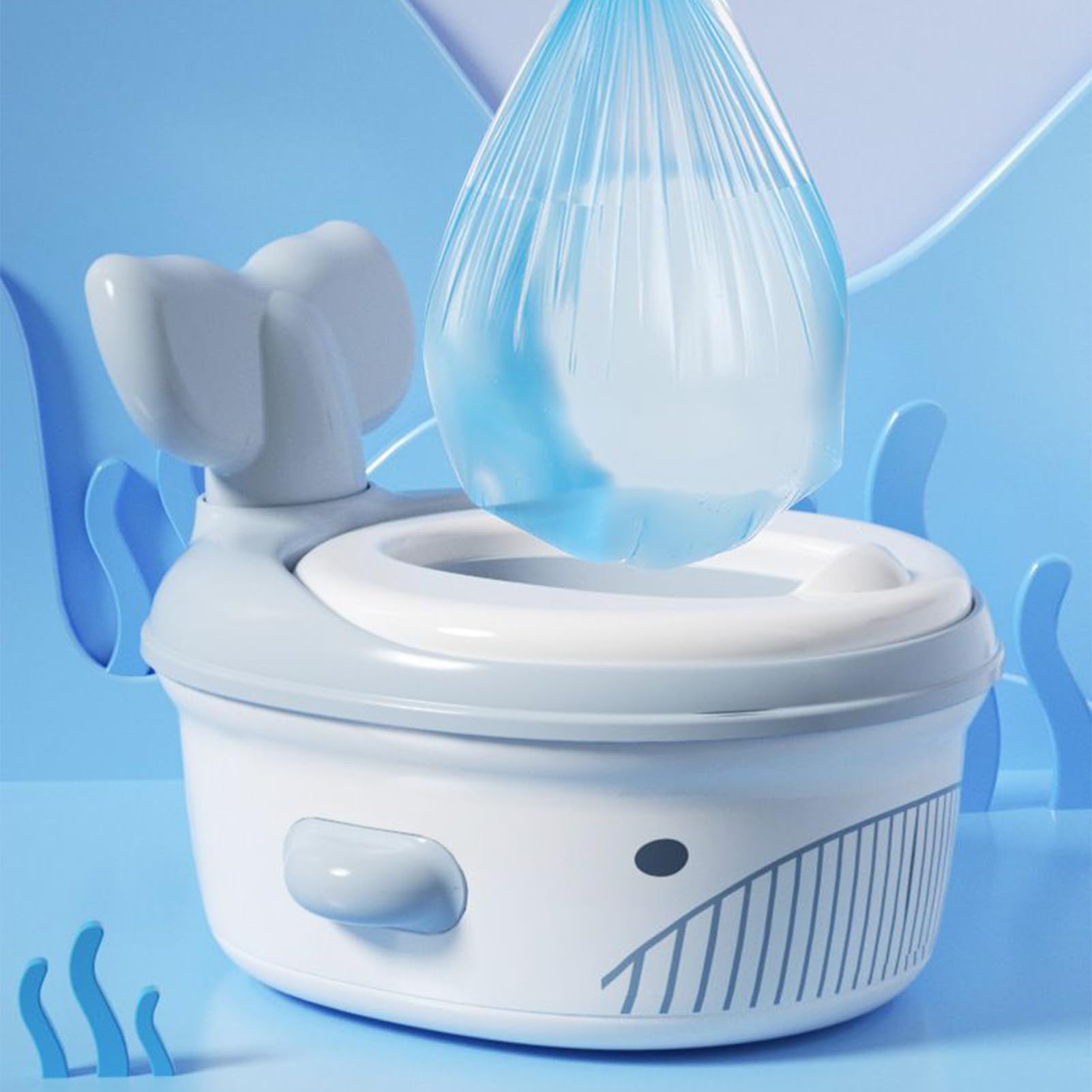 Nocnik Treningowy Trening Toaletowy | Przenośny Toalet Dla Dzieci Z Antypoślizgowym Dnem Do Łazienki Domowej Podróży Szkoły Żłobka Wieczornej Rutyny Dla