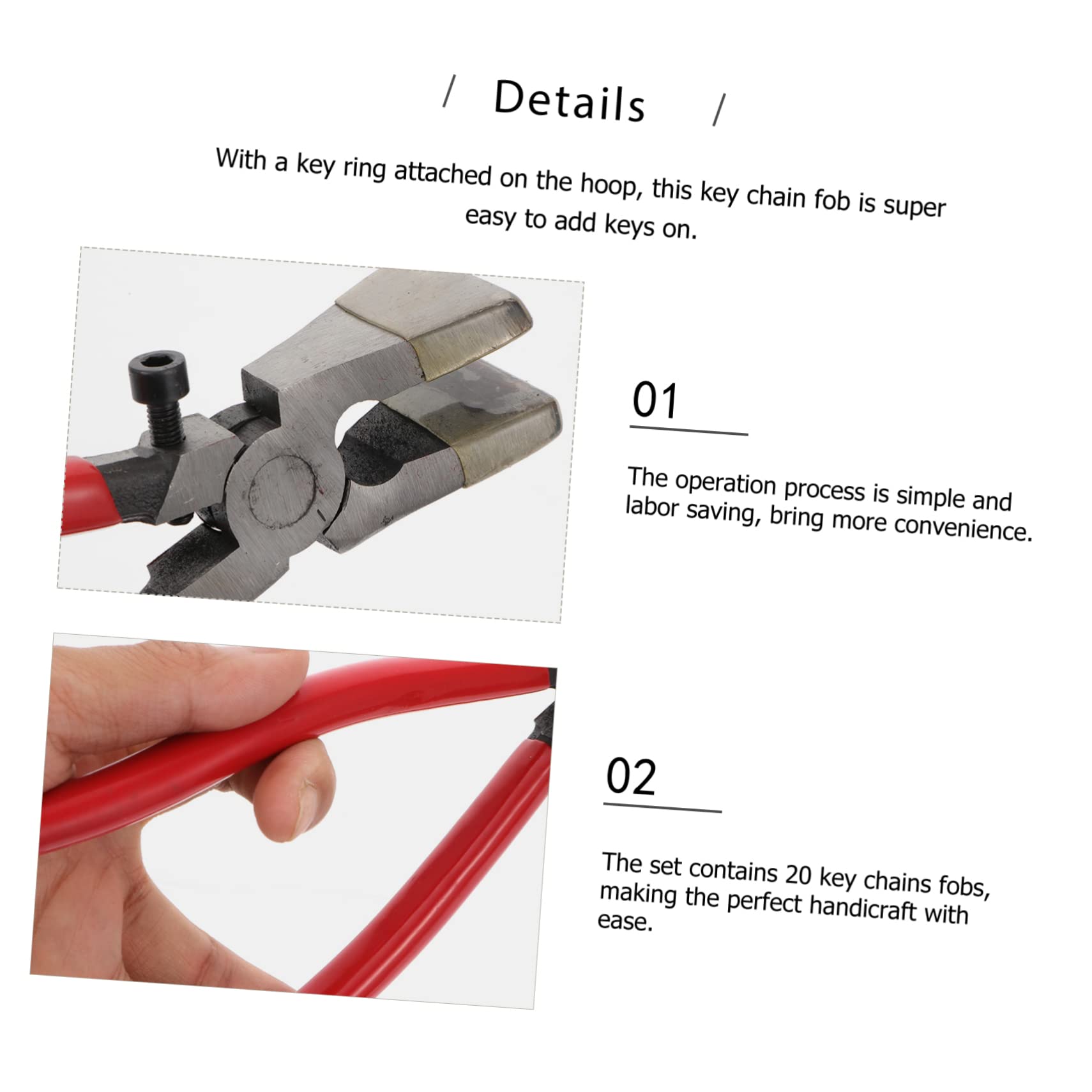 Portachiavi con Clip a Coda, 50 Pezzi in Metallo con Pinza | Accessori Fai da Te per Lanyard e Bricolage, Anello Già Montato, Acciaio al Carbonio