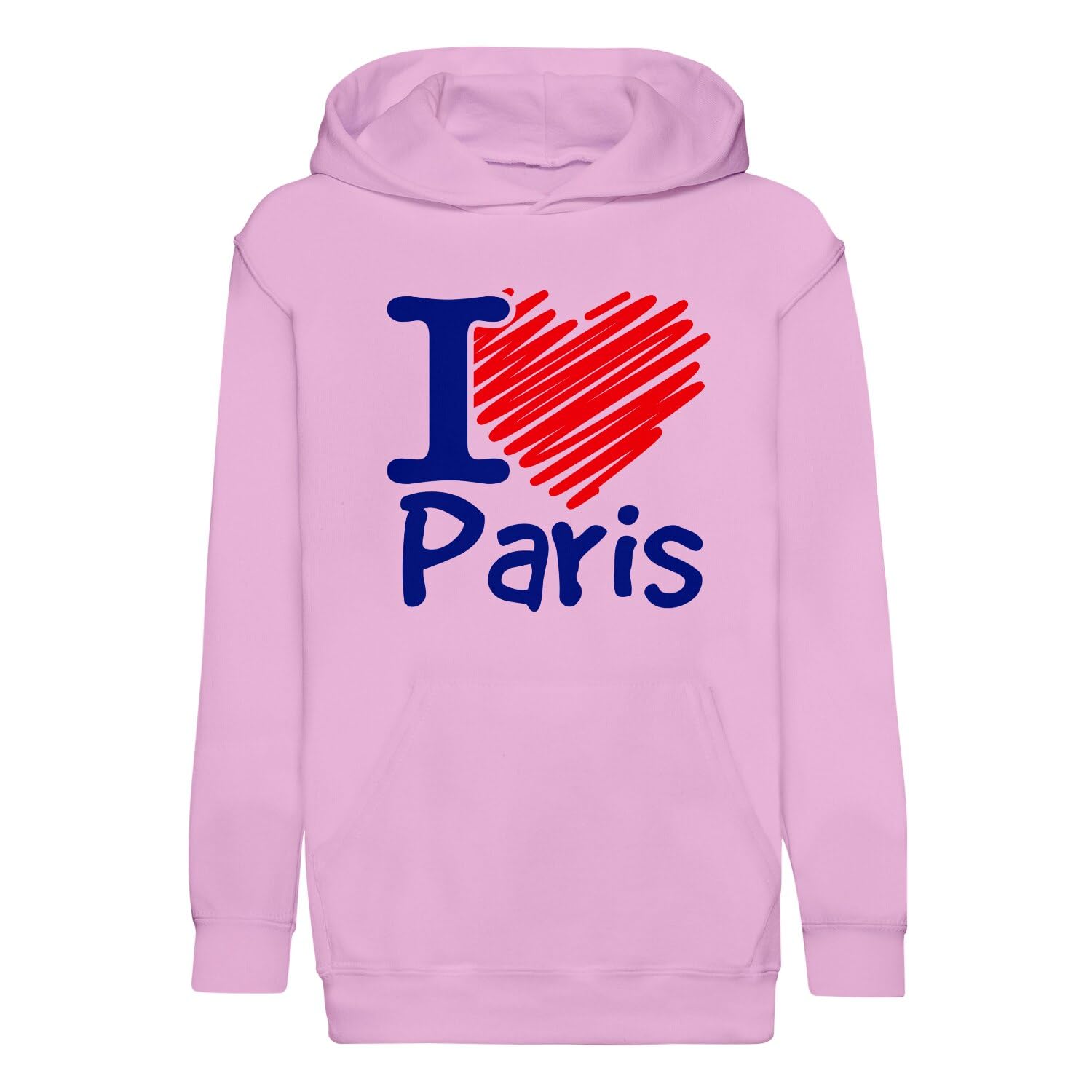 Sweat à capuche enfant I Love Paris noir en coton premium - 4