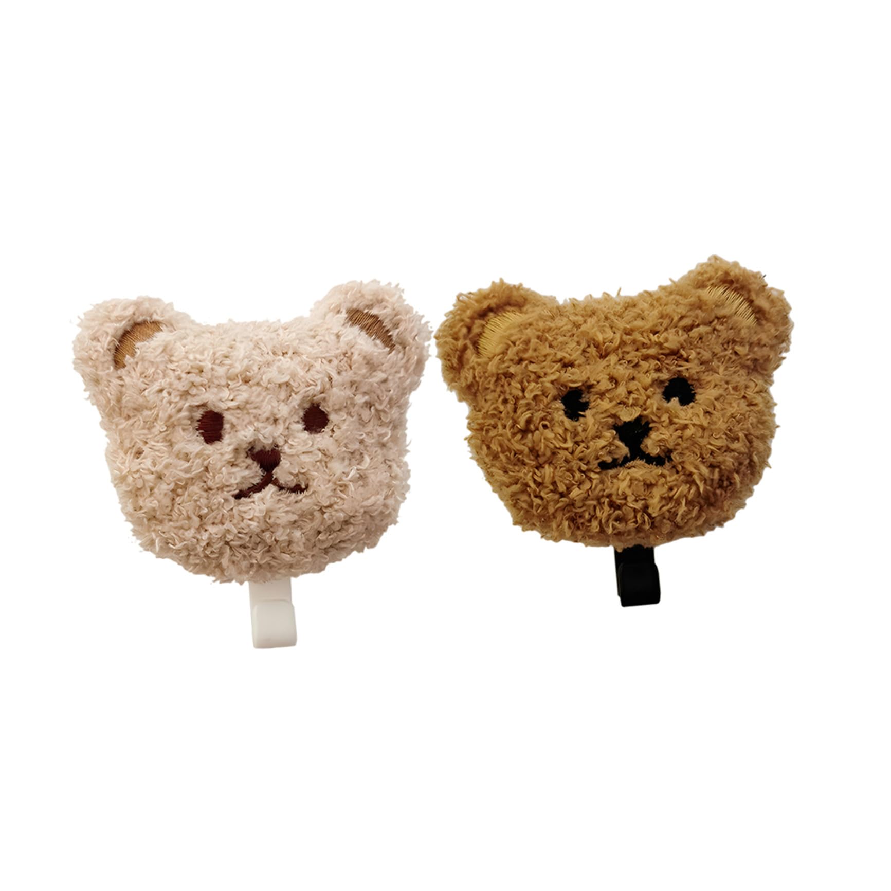 Crochets adhésifs muraux ours en peluche lisse, support rangement clés nomade