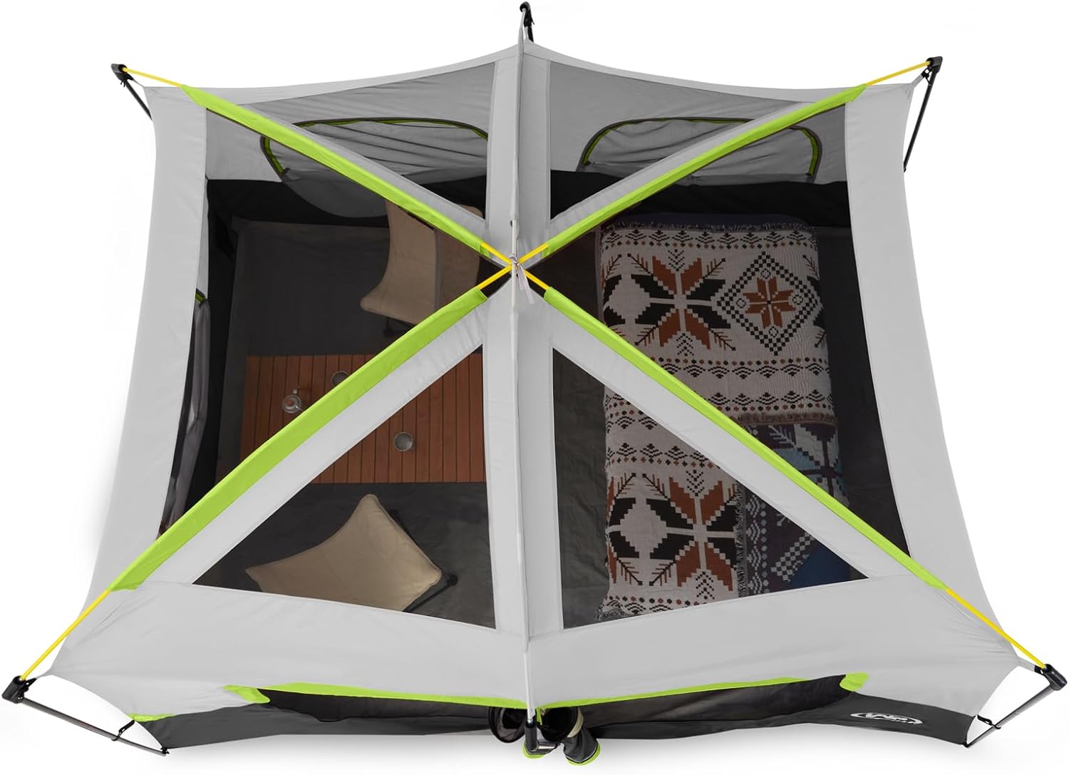 UNP 2/4/6/8 Person Tent, Portable Cabin Tent, Camping Tent 4-Person Easy Set Up, Waterproof with Top Rainfly for Outdoor Camping/Hiking