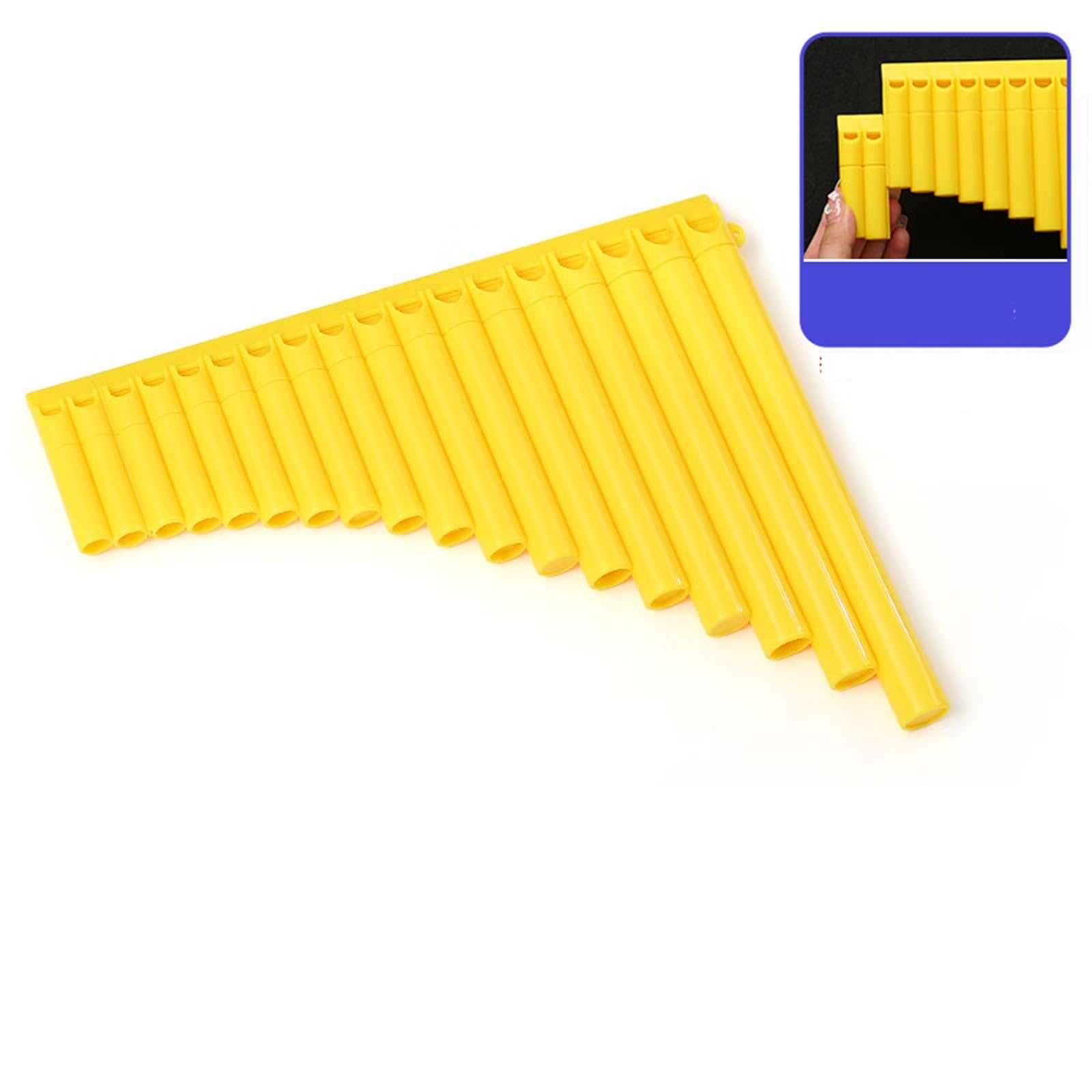 Flauti Pan Professionali 18 Tubo C Chiave Flauto Di Pan Strumento Per Principianti Per Prestazioni Professionali Giallo