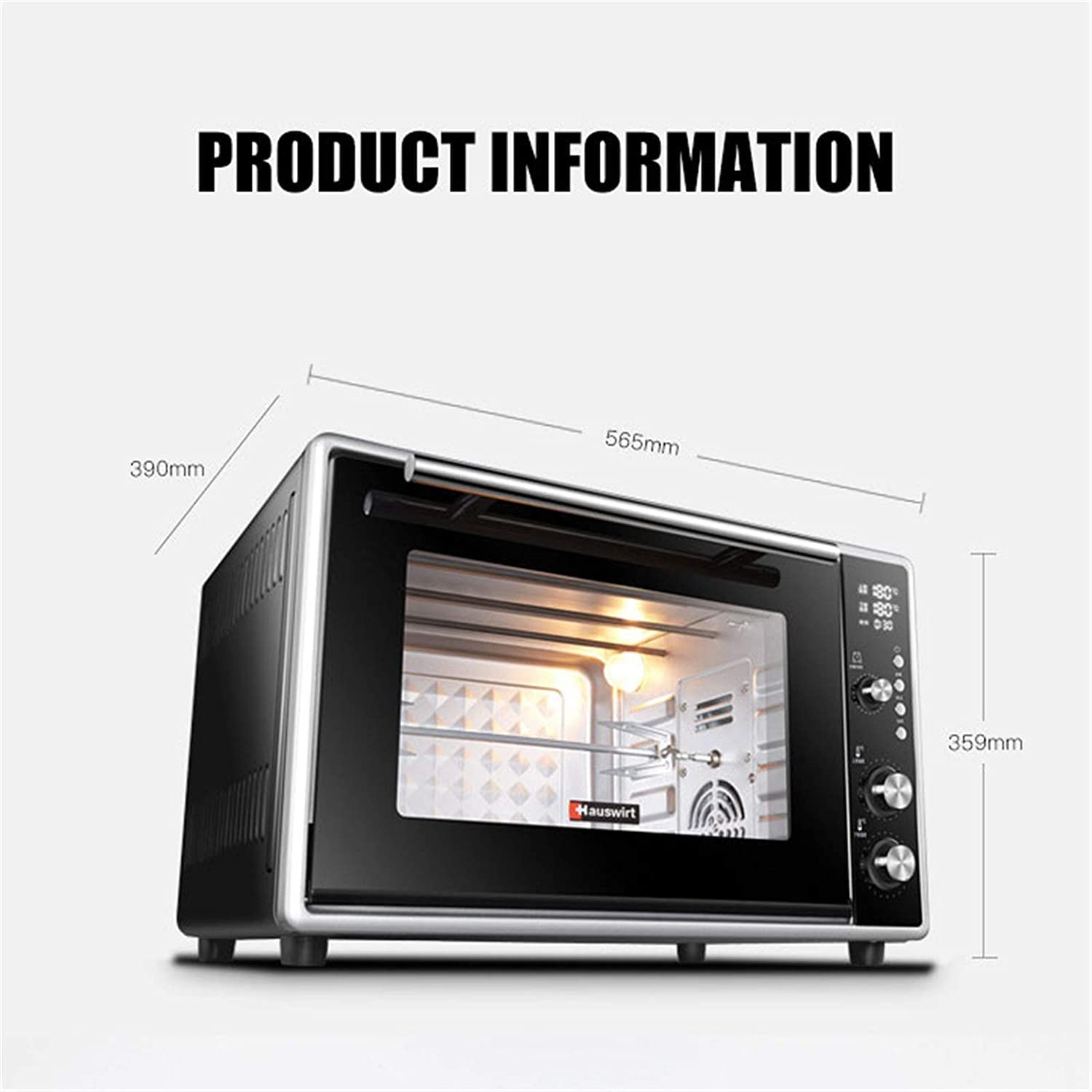 Forno Solo Forno A Microonde in Silver Tact Forno Elettrico Singolo Incorporato - Fornello Alogeno A Convezione Premium in Acciaio Inossidabile Ideale per Arrostire, Cuocere Utile