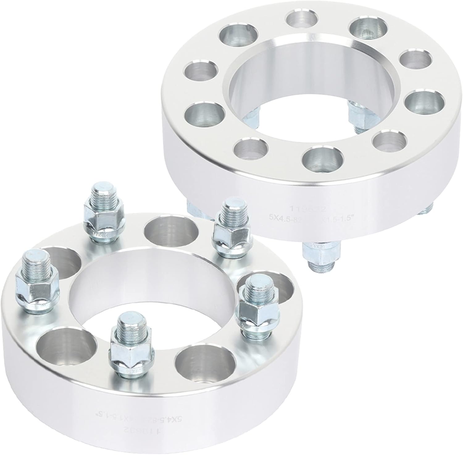 SCITOO 5x4.5 Wheel Spacers 1.5 inch 14x1.5 82.5 Wheel Spacers 5x114.3mm fits 2009-2019 for Challenger Wheel Spacers 2006-2019 for Charger Wheel Spacers 2005-2008 for Magnum Wheel Spacers 2Pcs Silver