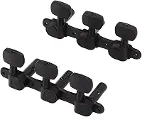 Cabeças de Máquina de Afinador de Guitarra Acústica, 2 Peças, Afinador de Guitarra Clássica Triplo Fechado, Metal Durável para Luthier para Reparo