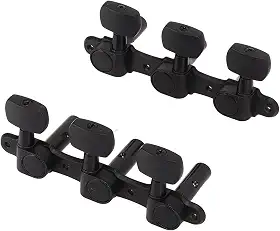 Cabeças de Máquina de Afinador de Guitarra Acústica, 2 Peças, Afinador de Guitarra Clássica Triplo Fechado, Metal Durável para Luthier para Reparo