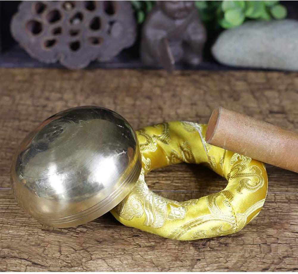 Campane tibetane, Campane tibetane, Campane sonore, Facili da Suonare, autentiche, Fatte a Mano, per la Meditazione, guarigione dei Chakra, con mazzuolo e Cuscino.
