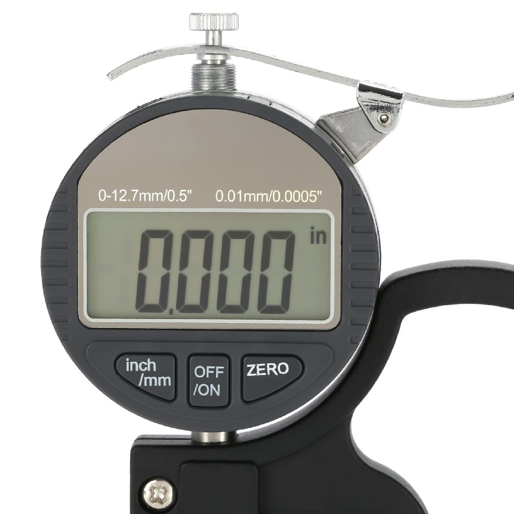 0,001 millimetri Digital Spessimetro Meter Micrometro Elettronico In 0-12.7mm Gamma per Carta Pelle Panno Film Nastro Filo Strumento di Misura