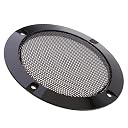 Enakshi 4 Inch Speaker Grills Cover Case with 4 pcs Screws for Speaker Mounting Home o DIY - 124mm Outer Diameter Black|Collectibles gallery image