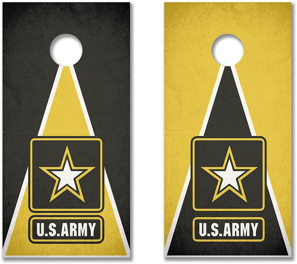 Military Service Cornhole Decals - Cornhole Crew - ACA Regulation Size Cornhole Board Decals