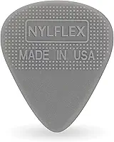 Palhetas de guitarra D'Addario Nylflex – Palhetas de guitarra de nylon com aderência – Ótimo para sons elétricos vintage e cordões acústicos – Pacote com 10, leve (0,50 mm)