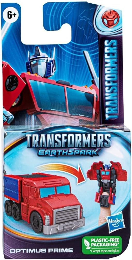 Transformers EarthSpark - Deluxe Class action figure di Optimus Prime