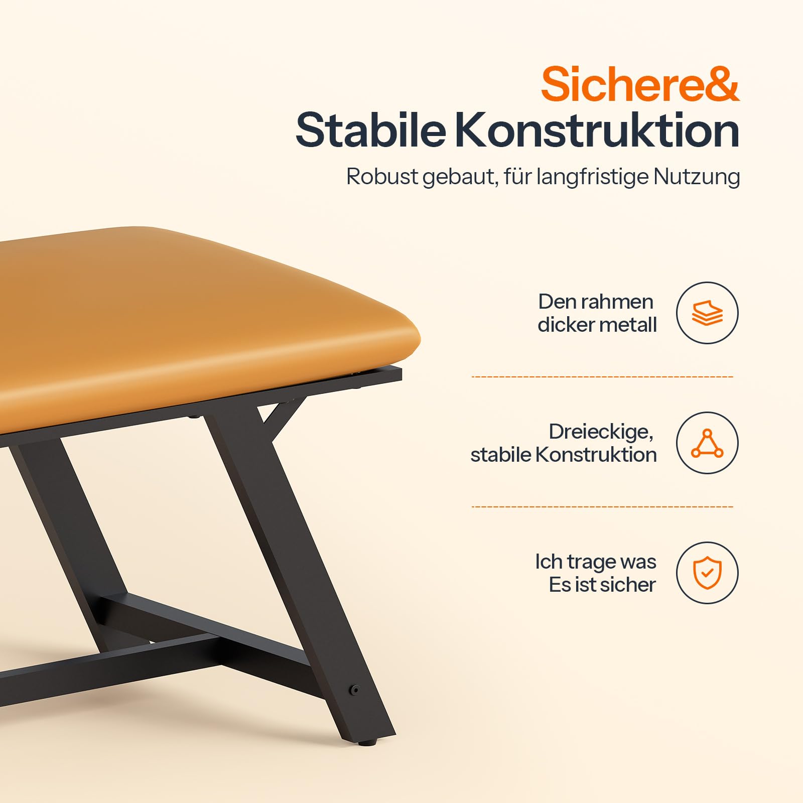 HOOBRO Banco con Respaldo, Asiento con Respaldo para Comedor Acolchado en PU, Banco de Comedor, Capacidad para 2-3 Personas, Apto para Comedor, Cocina, Salón, Pasillo, Marrón y Negro ECB18CD01