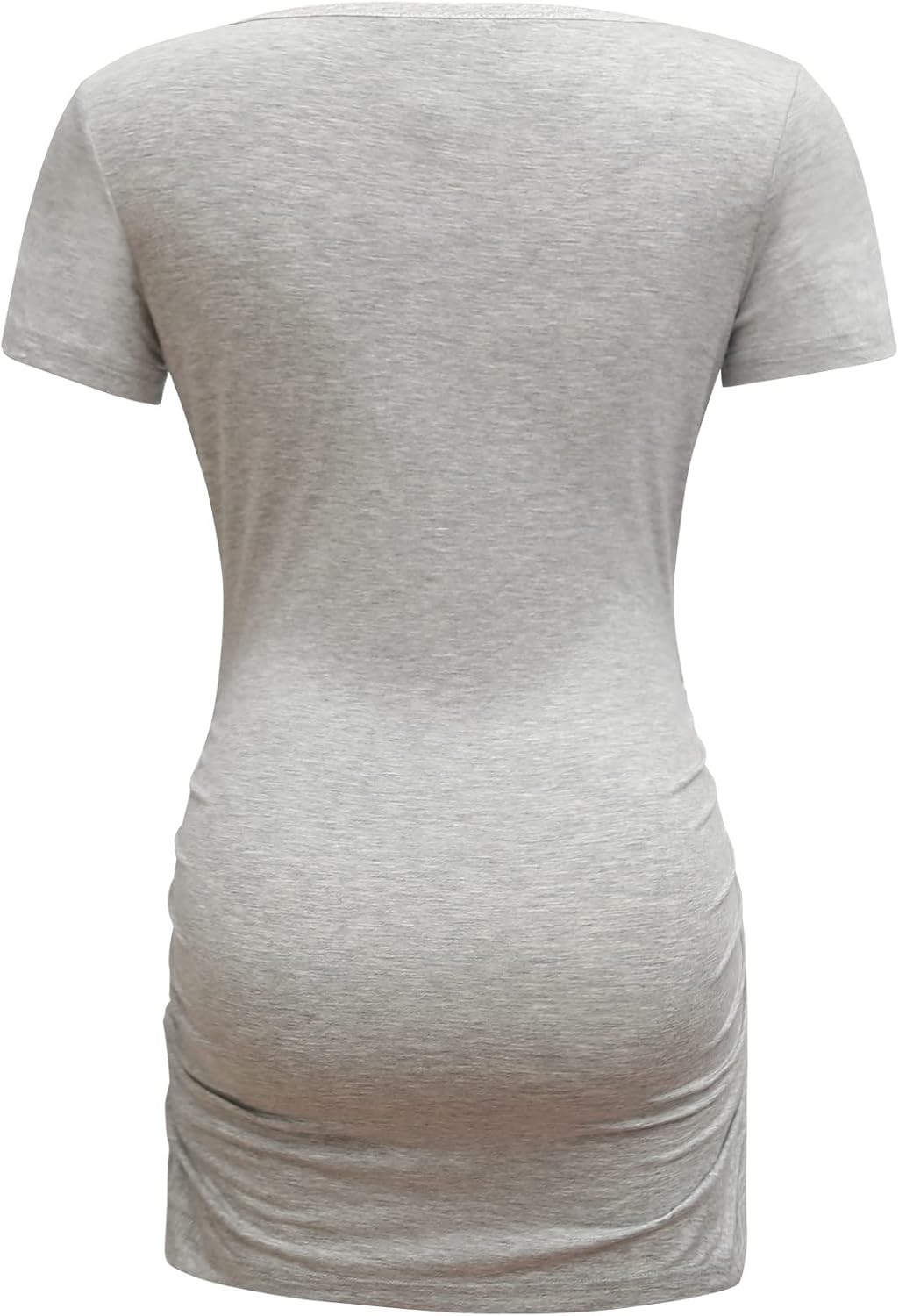 Bearsland Womens Maternity Tshirt 3 Packs Classic Side Ruched Tee Top Mama Pregnancy Clothes - Image 7