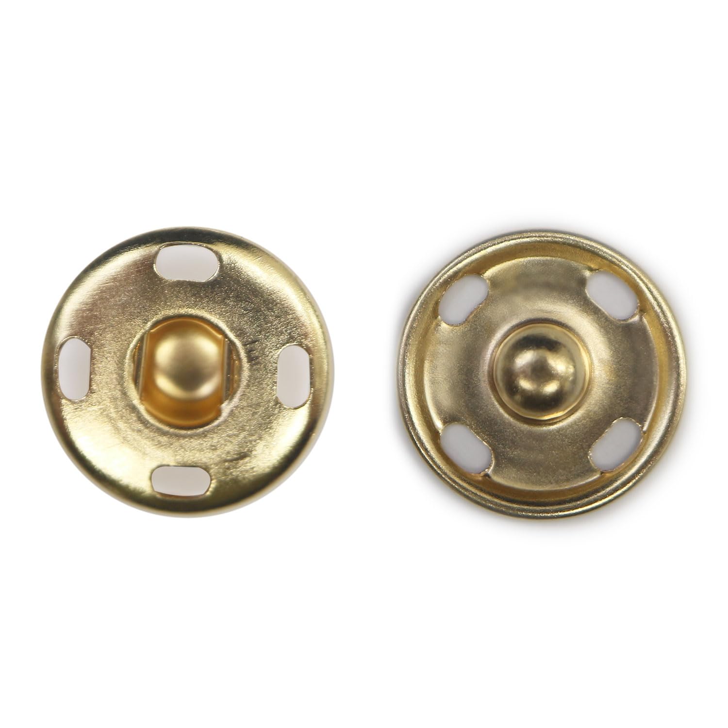 Amazon | スナップボタン ライトゴールド 15mm 10組入り 縫い付け