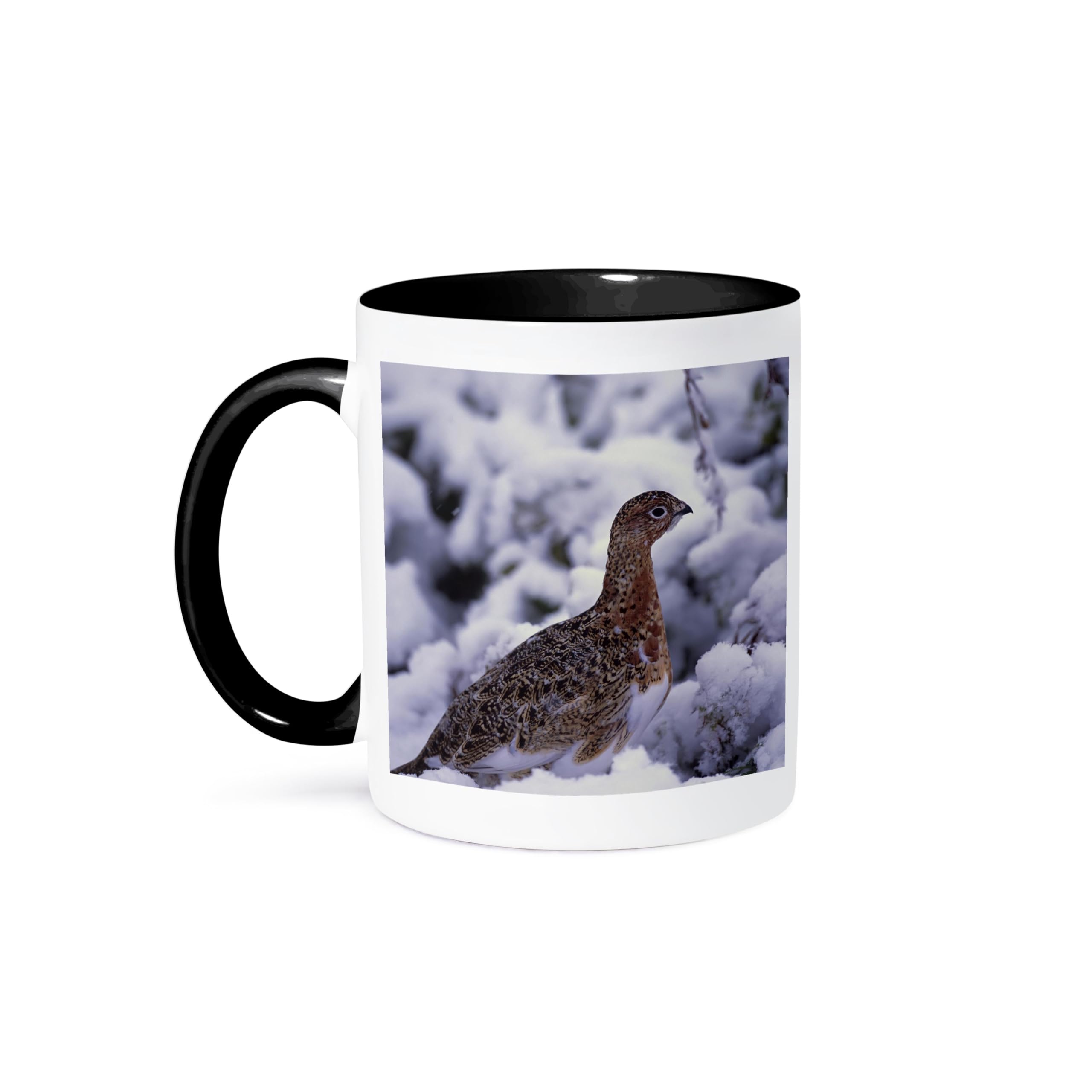 USA, Alaska, Denali Np, Willow Ptarmigan Bird-Us02 Csl0087-Charles Sleicher-Two Tone Mug, Ceramic, Black/White, 10.16 x 7.62 x 9.52 cm 1218