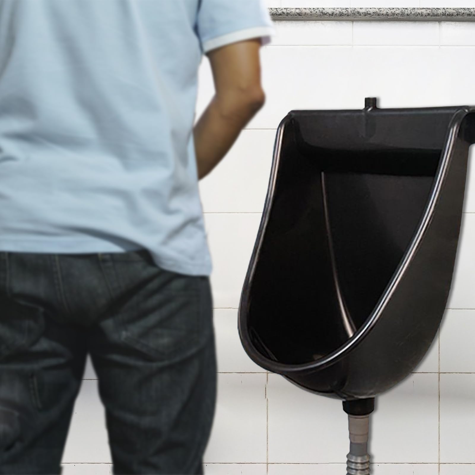 Inodoro Montado en la Pared Con Función De Descarga Y Separador De | Urinarios Para Hombres Para Exteriores Hogar Dormitorio Autocaravana Apartamento Papá Novio Abuelo